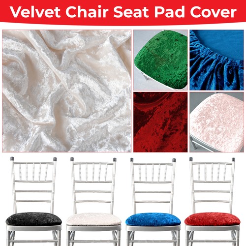 Velvet chair seat - chair, cover