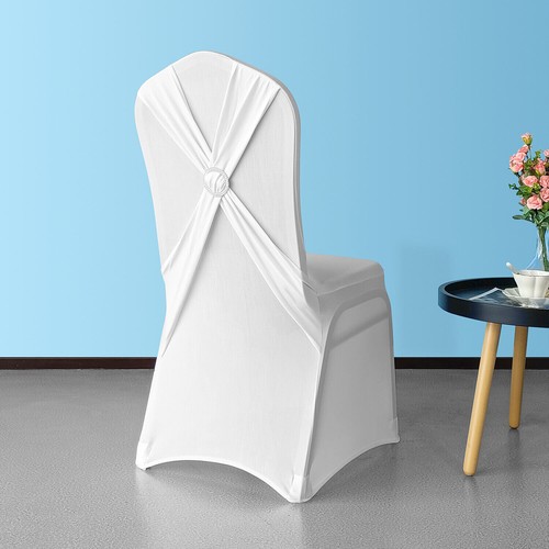 Chair cover white back - white, x-back