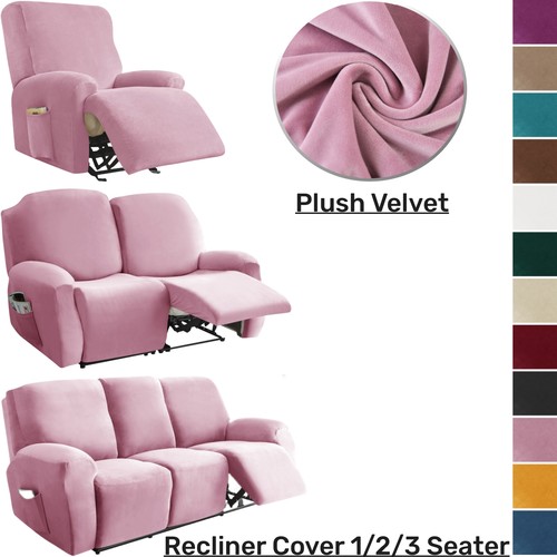 Plush velvet recliner chair - recliner,