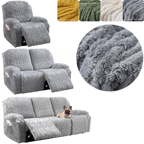 Premium velvet recliner sofa - velvet,