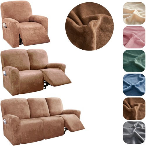 Plush velvet recliner chair - recliner,
