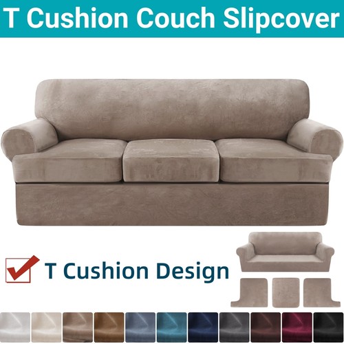 Velvet cushion sofa - velvet, t