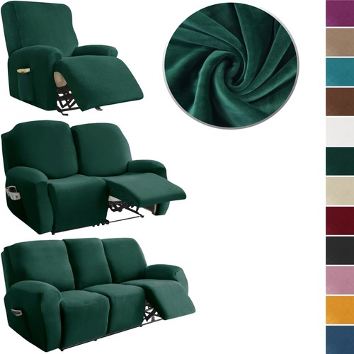 Stretch velvet recliner chair - stretch,