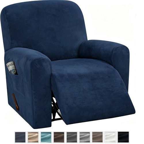 Velvet stretch recliner - velvet,