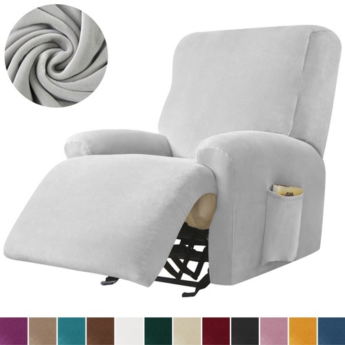 Thick velvet recliner chair - recliner,