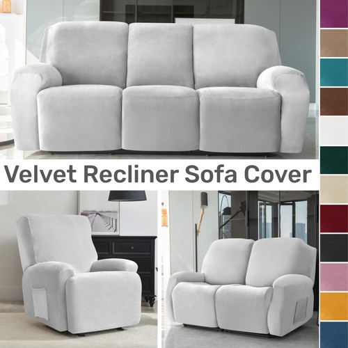 Soft velvet recliner chair - recliner,