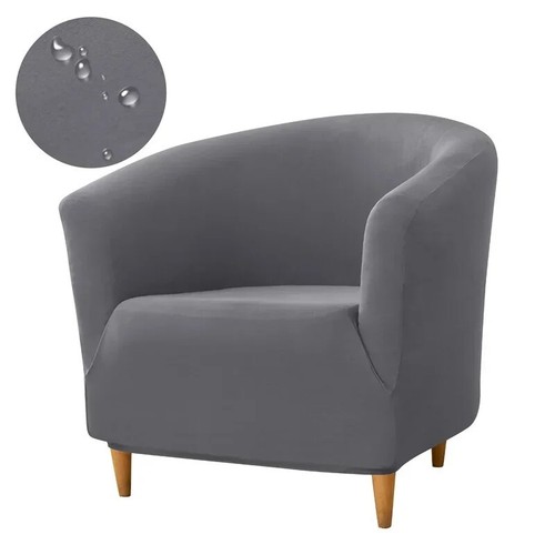 Tub chair cover solid elastic - solid,