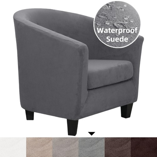 Non slip suede tub chair - non-slip,